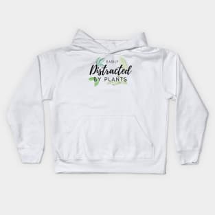 Easily distracted by plants Kids Hoodie